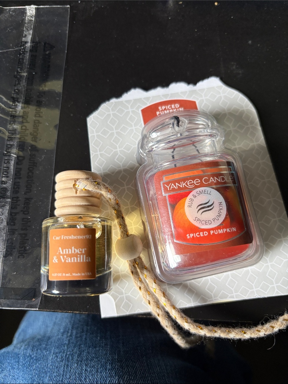 Yankee Candle Spiced Pumpkin & Amber Vanilla Car Freshener